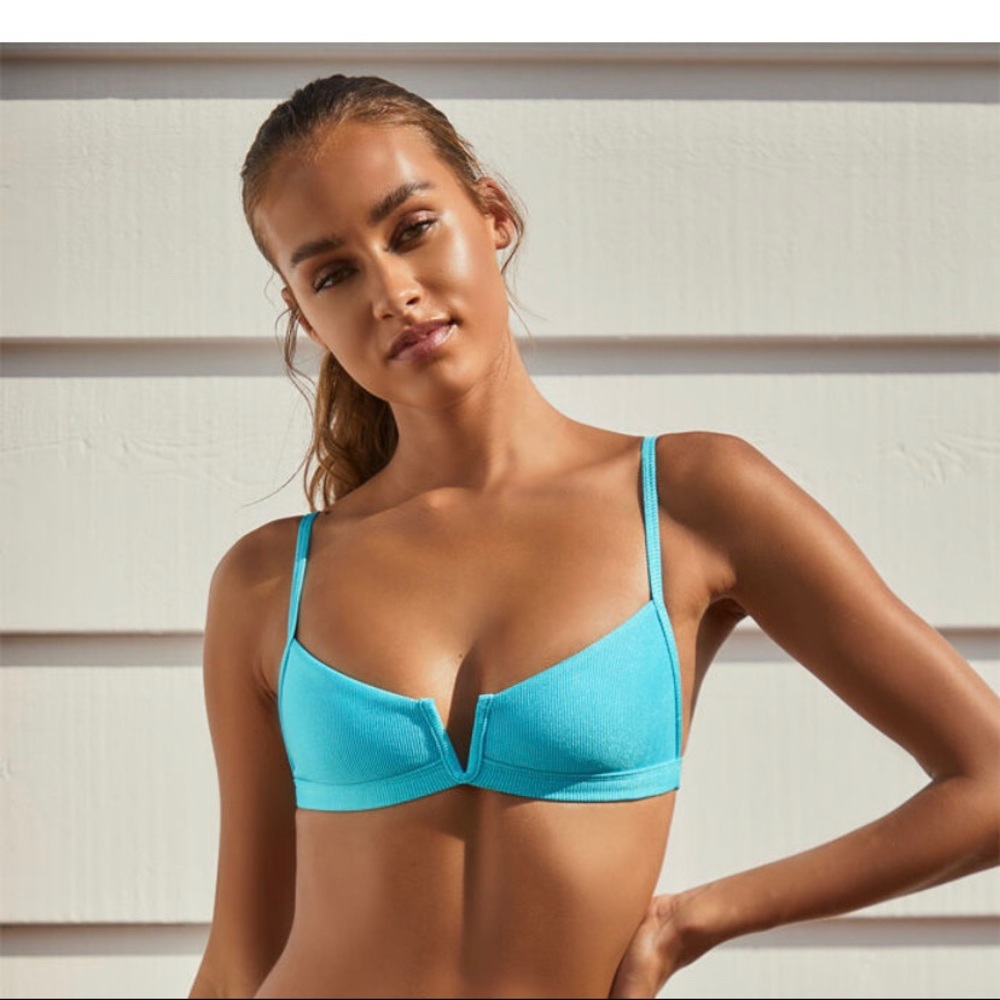 NEW LA Hearts Blue Bikini set